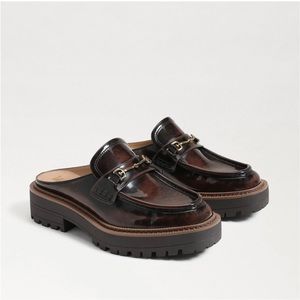Sam Edelman Lennon Lug Sole Mule - Chestnut - Size 7